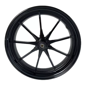 12 Zoll schwarz Vorderrad Aluminium legierung Faser Roller Motorrad Elektro fahrzeug Vorderrad - Product Image 3