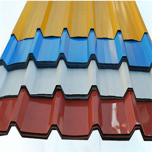 Colore Ral rivestito 24 26 <span class=keywords><strong>28</strong></span> 30 Gauge lamiere per tetti in metallo prezzi lamiera ondulata in acciaio zincato - Product Image 1
