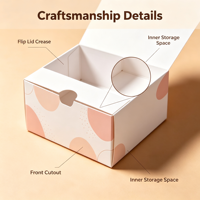 Boîte alimentaire personnalisée en carton blanc, acceptant les commandes d'échantillons, boîte recyclable pour emballage de noix et de snacks à emporter