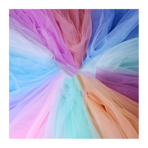 HG6136 108 Trọng Lượng Nhẹ Polyester Giá Rẻ Wedding Draping Vải Tulle Bu Lông - Product Image 1