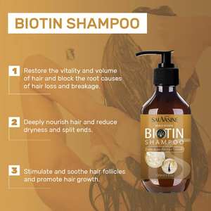 Nouveau Shampooing Capillaire à la Biotine 100ml OEM Marque Privée Renforce les Pointes Fourchues Végétalien Anti-Frisottis - Product Image 4
