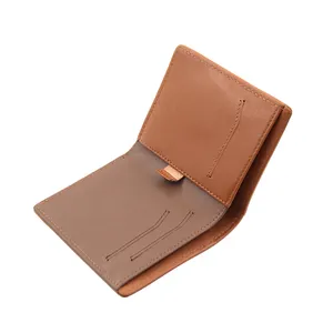 fashion mens credit card atm card holder custom slim rfid genuine leather pull tab minimalist wallet