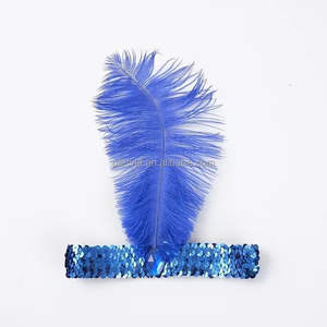 1920s Flapper Plume Bandeaux En Vrac Coloré Diamant Coiffe pour Femmes Halloween et <span class=keywords><strong>Gatsby</strong></span> Thème Fête Carnaval Accessoire - Product Image 2