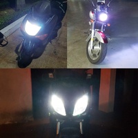Moteur 92 LED 5000K Super Lumineux Lumière lampe DRL Lumières Moto Scooter Lumière Moto Phare led P15D H6M