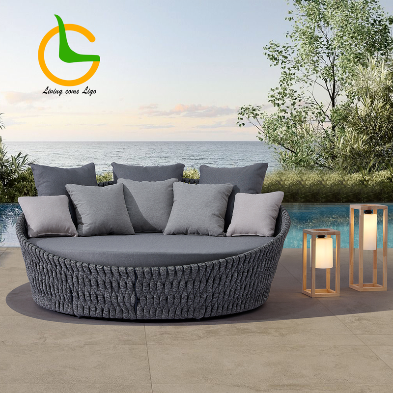 Hot Sale Sun Bed Manual Canopy