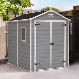 <span class=keywords><strong>Armoire</strong></span> <span class=keywords><strong>de</strong></span> rangement d'outils <span class=keywords><strong>de</strong></span> <span class=keywords><strong>jardin</strong></span> verticale extérieure en résine PP étanche <span class=keywords><strong>de</strong></span> 1,8 m avec 2 fenêtres, verrouillable, vente en gros d'usine - Product Image 5