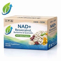 Cápsulas de NAD+ de Marca Privada al por Mayor, Resveratrol, Berberina, Quercetina, Antioxidante, Servicio Personalizado OEM ODM, Grado Alimenticio 90 GMP