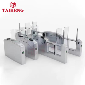 Tai Heng cao cấp loạt AB servo động cơ <span class=keywords><strong>Flap</strong></span> rào cản turnstile giao thông cao khu vực tàu điện ngầm an ninh Hệ thống lối vào - Product Image 1