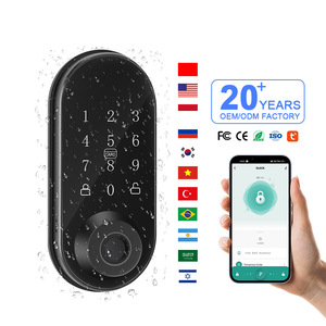 สมาร์ทล็อคประตู AF09 หน้าจอสัมผัส รหัสผ่านลายนิ้วมือ ปลดล็อคด้วยแอพ ควบคุมด้วยแอพ อลูมิเนียมอัลลอยด์สีดำ - Product Image 1