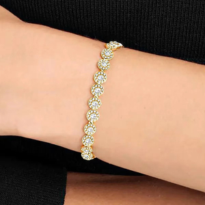2025 Classic Sterling <b>Silver</b> Engagement Party Diamond Crystal <b>Earrings</b> Bracelet <b>Necklace</b> <b>Set</b> Women Gorgeous Gemstones Una - Product Image 3