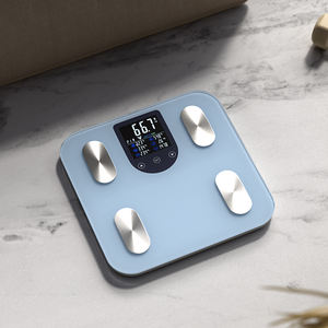 Balance de graisse corporelle photovoltaïque intelligente avec plus de 25 métriques de données, analyseur de <span class=keywords><strong>composition</strong></span> de fitness en verre trempé d'une capacité de 180kg - Product Image 1