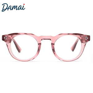 Gafas de Acetato Redondas Retro de Diseño de Lujo 3306, Monturas Ópticas de Acetato Hechas a Mano Unisex - Product Image 5