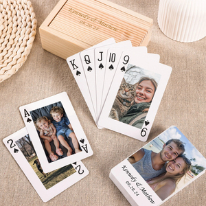 Jeu de cartes à jouer personnalisé Impression d'album photo personnalisé Cartes de poker alternatives - Product Image 1