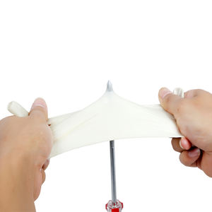 Gants en latex jetables stériles personnalisables Heartmed PideMed, sans poudre, 5 MIL d'épaisseur, 24 CM de longueur, bord coupé, texture lisse - Product Image 5