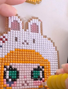 Kit Pittura Diamante con Perline Perler, Arte Diamante con Perline Fusibili, Perline Fai da Te per Portachiavi, per Magneti da Frigo Fatti a Mano - Product Image 3