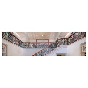 Barandilla de puerta de jardín de hierro forjado victoriano con motivos de pájaro y vid y abridor automatizado opcional Barandilla de hierro forjado - Product Image 3