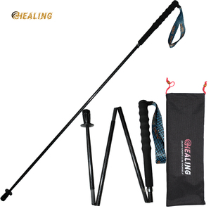 Bastones de Trekking Profesionales OKHEALING de Fibra de Carbono T800 con Mangos de EVA, Plegables, Estilo Nórdico - Product Image 2