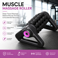 Rouleau de massage percussif automatique, masseur corporel complet avec support trépied pour la relaxation musculaire et la récupération après l'entraînement