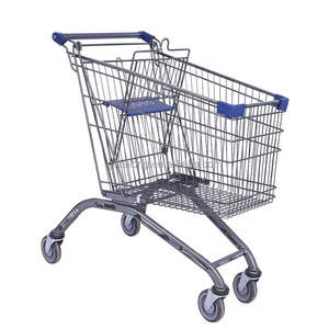 Chariot à roulettes <span class=keywords><strong>portable</strong></span> pour l'épicerie Chariot à provisions robuste Chariot à provisions de supermarché - Product Image 3