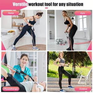 Ensemble de cordes de tension en latex de 11 pièces avec 100 livres de tension et 150 livres de corde élastique pour l'entraînement physique - Product Image 4