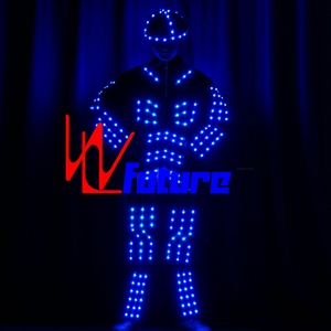 <span class=keywords><strong>Disfraz</strong></span> de Robot LED programable, <span class=keywords><strong>disfraz</strong></span> de baile LED Tron que brilla en la oscuridad, vestidos futuristas, disfraces de LED Robot, ropa Rave para adultos - Product Image 4
