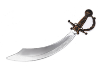 Épée de pirate en plastique pour Halloween, jeu de simulation d'épée de pirate en PVC pour enfants