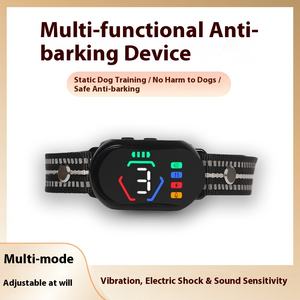 Collar de entrenamiento antiladridos inteligente recargable <span class=keywords><strong>Control</strong></span> de ladridos de perro Collar de vibración zumbido - Product Image 4