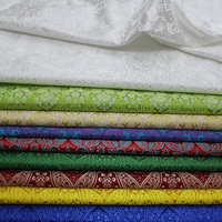 Tissu Jacquard Écologique Occultant Double Face pour Vêtements Hommes et Filles, Tissu Brocart Damassé