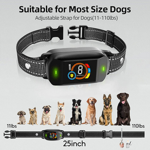 2023 nuevo estilo inteligente personalizado impermeable electrónico ladrido choque <span class=keywords><strong>collar</strong></span> de entrenamiento para perros - Product Image 4