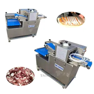 Reliable supplier chicken bullion cube making machines electric fresh meat pork slicer cutting chicken bullion cubes