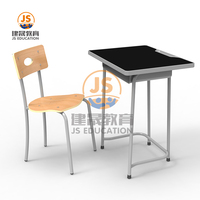 Dessus de table en bois contreplaqué en métal salle de classe bureau et chaise