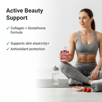 Gummies au Glutathion OEM ODM, Formule Éclaircissante pour la Peau avec Collagène, Vitamine C, Antioxydant, Complément Alimentaire Végétalien Certifié GMP
