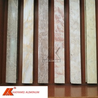 Profilés en aluminium pour murs extérieurs, finition imitation bois résistante aux intempéries, tube carré en aluminium, découpe personnalisée, soudage