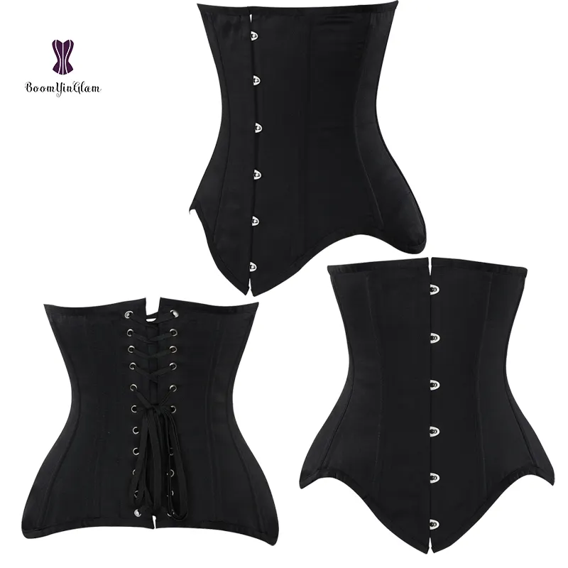 20 çelik boned kadınlar bel eğitmen korseler uzun gövde kilo kaybı underbust spor kuşak vücut şekillendirici shapewear