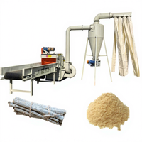 Industrial Wood Hammer Mill with Conveyor and Compression Roller for Continuous Sawmill Waste Processing