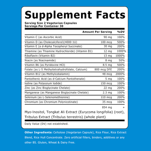 Complément de santé : Gélules de fertilité avec vitamine C pour améliorer le nombre et la motilité des spermatozoïdes, et la gestion du stress - Product Image 5