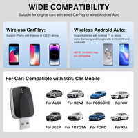 Adaptador Inalámbrico Grandnavi Mini CarPlay USB con Bluetooth y WIFI, Compatible con Música, Google Maps y Llamadas para Mazda, VW y Hyundai