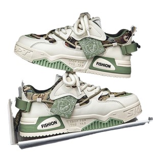 Chaussures de sport décontractées pour hommes été 2024, style <span class=keywords><strong>basket</strong></span> <span class=keywords><strong>confortable</strong></span>, avec semelle épaisse rehaussante et design tendance - Product Image 5