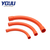 YOUU Famous Australia Coude de conduit électrique en PVC lisse peint, 32mm 90°, modèle de soudure moulée SWB32OR/305 SAA