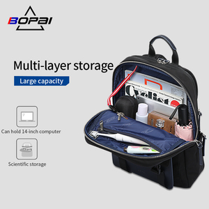 Bopai-notebook informal con logotipo personalizado para <span class=keywords><strong>mujer</strong></span>, <span class=keywords><strong>mochila</strong></span> a la moda, ligera, antirrobo, para ordenador <span class=keywords><strong>portátil</strong></span> de <span class=keywords><strong>14</strong></span> <span class=keywords><strong>pulgadas</strong></span> - Product Image 4