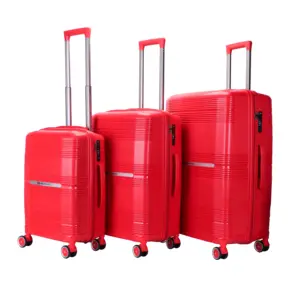 PP bagasi perjalanan 22 "/24"/26 "/28" cangkang keras ringan desain Handiness koper bisnis dijual