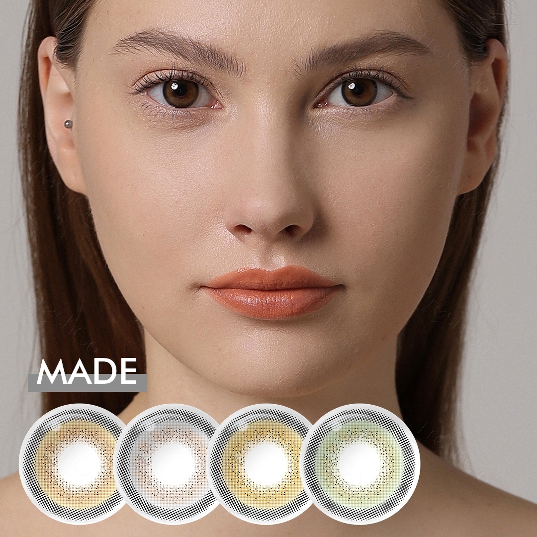 Bestsales FRESHGO Pupilentes De Color Lentilles De Contact De Couleur For Dark Eyes SYMPHONY Contacts Eyes Color Lens Cosmetic