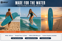 Planche de surf pour débutants, noyau EPS, pont souple XPE, fond rigide HDPE, planche de surf stable pour adultes, surf en vagues de plage, sports nautiques