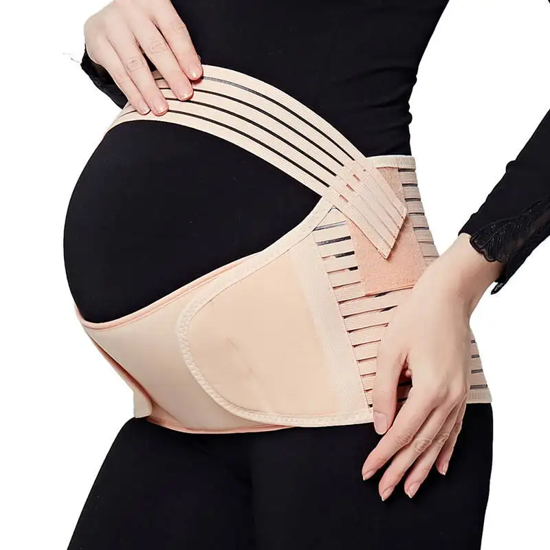 Sıcak satış ayarlanabilir nefes tıbbi hamile kadınlar destek cilt dostu gebelik kemeri gebelik göbek bandı