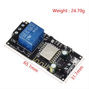 รีเลย์โมดูลควบคุมระยะไกลโทรศัพท์มือถือ Wi-Fi DC6V ~ 36V สมาร์ทโฮมโฟน XY-WF36V ESP-12F - Product Image 6
