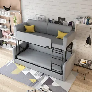 2023 metal design inovador dobrável sofá beliche sofá converte em beliche