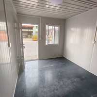 Bureau de chantier modulaire préfabriqué 6-en-1 prêt à l'emploi et détachable, 20 pieds, en acier peint au four pour projets isolés