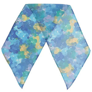 Pañuelo de Mujer Multicolor de Poliéster, Diseño Cuadrado Pequeño, Pintado a Mano, Ligero, Transpirable, a la Moda, Venta al Por Mayor, Primavera-Verano - Product Image 6