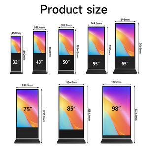 55 <span class=keywords><strong>inch</strong></span> 4K đầy đủ Màn hình HD hiển thị LCD quảng cáo kỹ thuật số màn hình đứng dọc kỹ thuật số biển Totem màn hình cảm ứng kiosk - Product Image 3