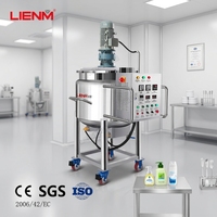 Réservoir de mélange en acier inoxydable 316 de 300 L, réservoir de mélange de liquides industriel avec agitateur pour le traitement chimique